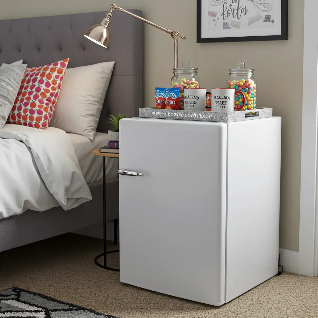 Mini Fridge Snack Station