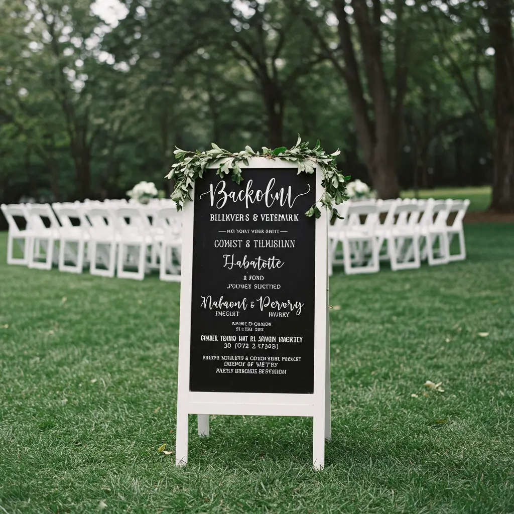 Minimalist Black and White Signage