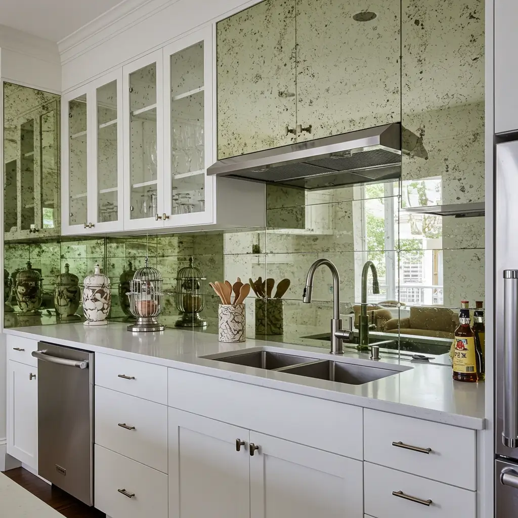 Mirrored Backsplash