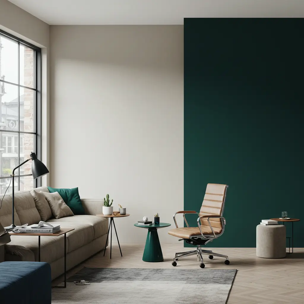 . Neutral Color Palette with Bold Accents