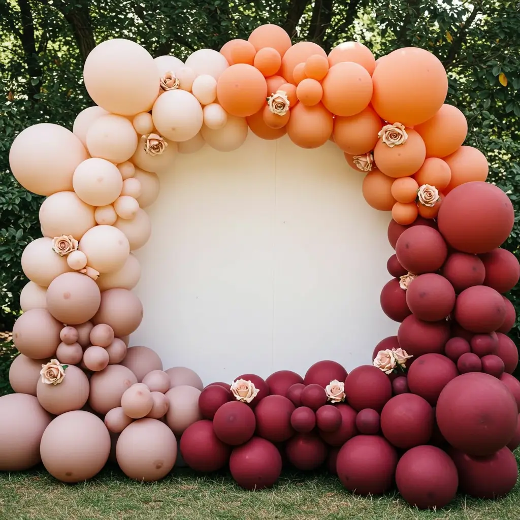 Ombre Balloon Color Palette Design
