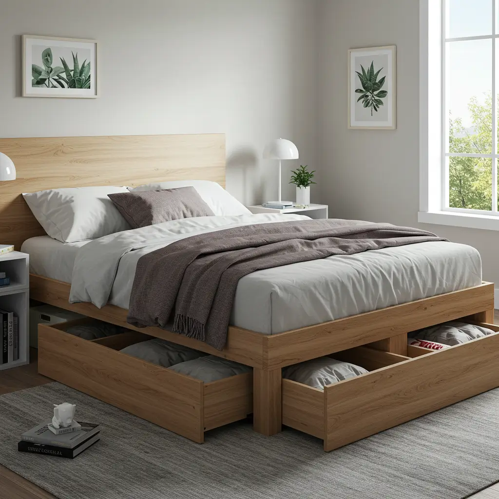 Opt for a Platform Bed with Drawers