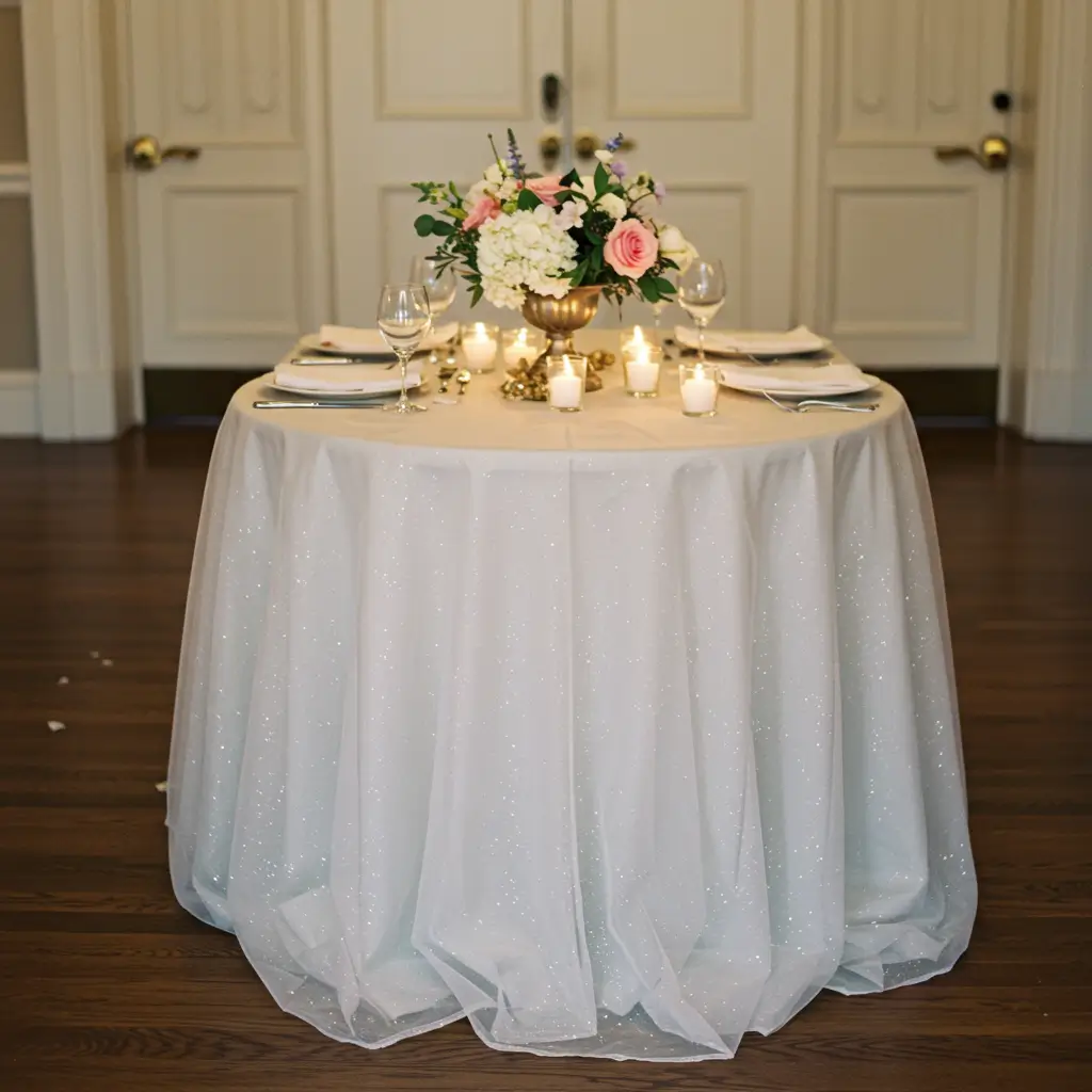 Organza Overlays for Subtle Sparkle
