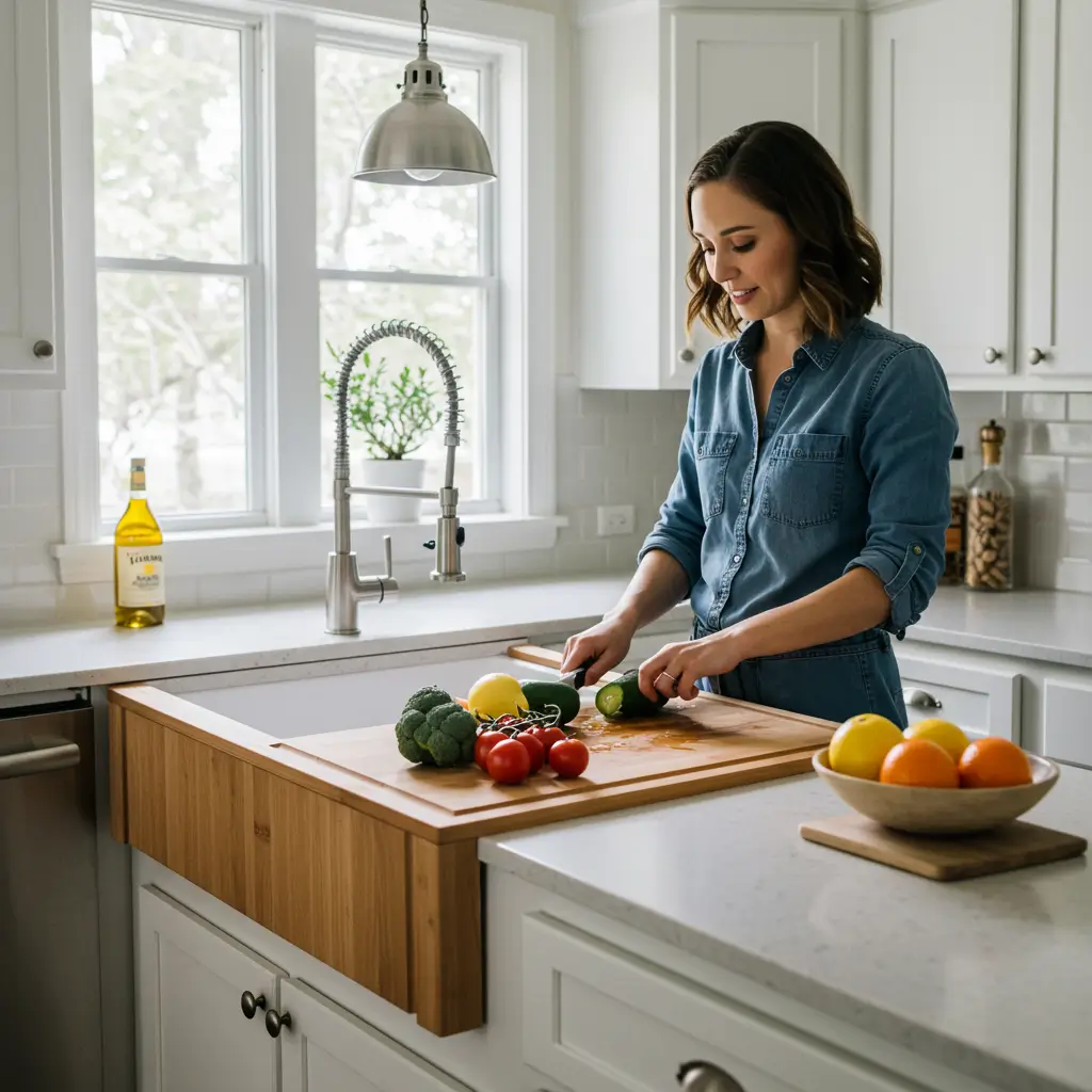 Over-the-Sink Cutting Board