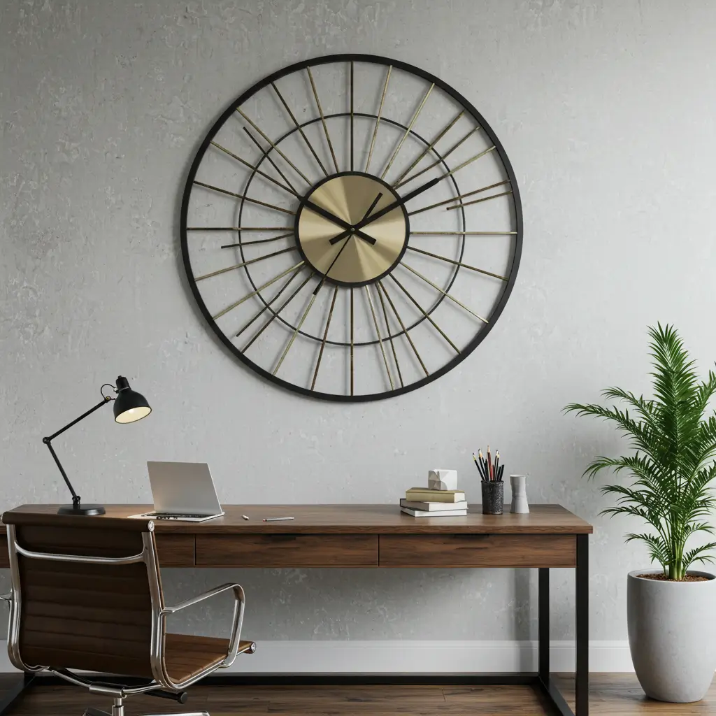  Oversized Abstract Wall Clock