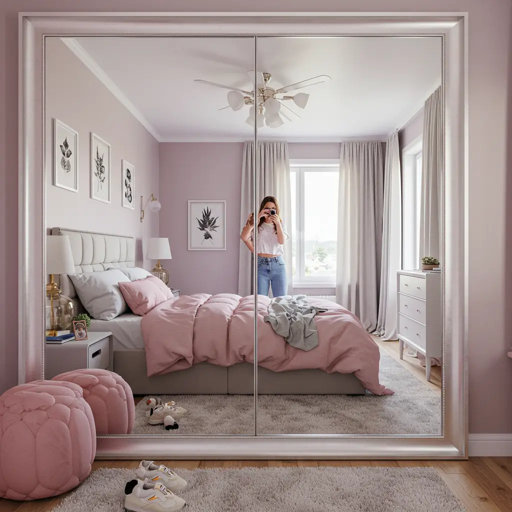 Oversized Wall Mirror for Style and Space