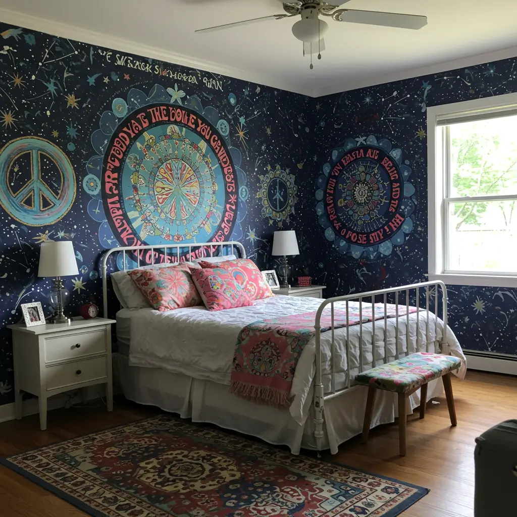 Painted Murals and Wall Quotes