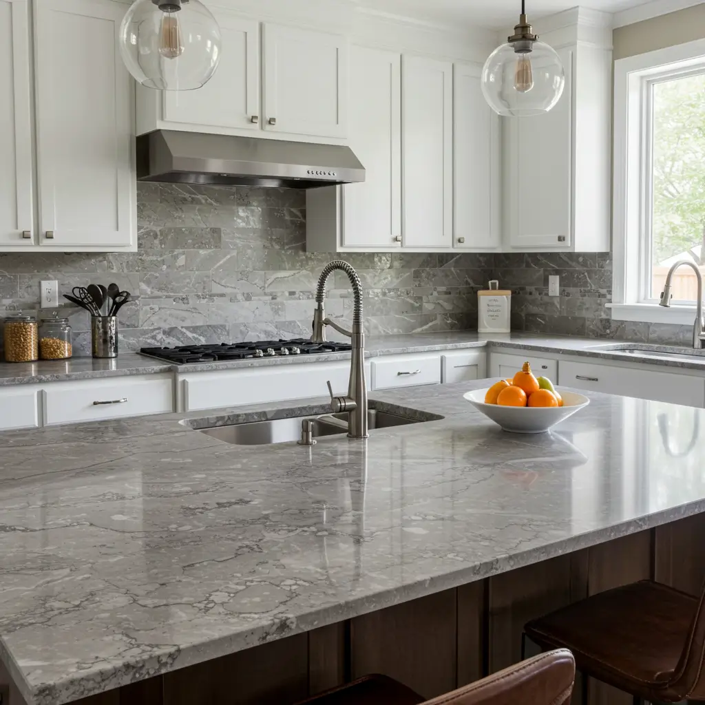Patterned Quartz for Visual Pop