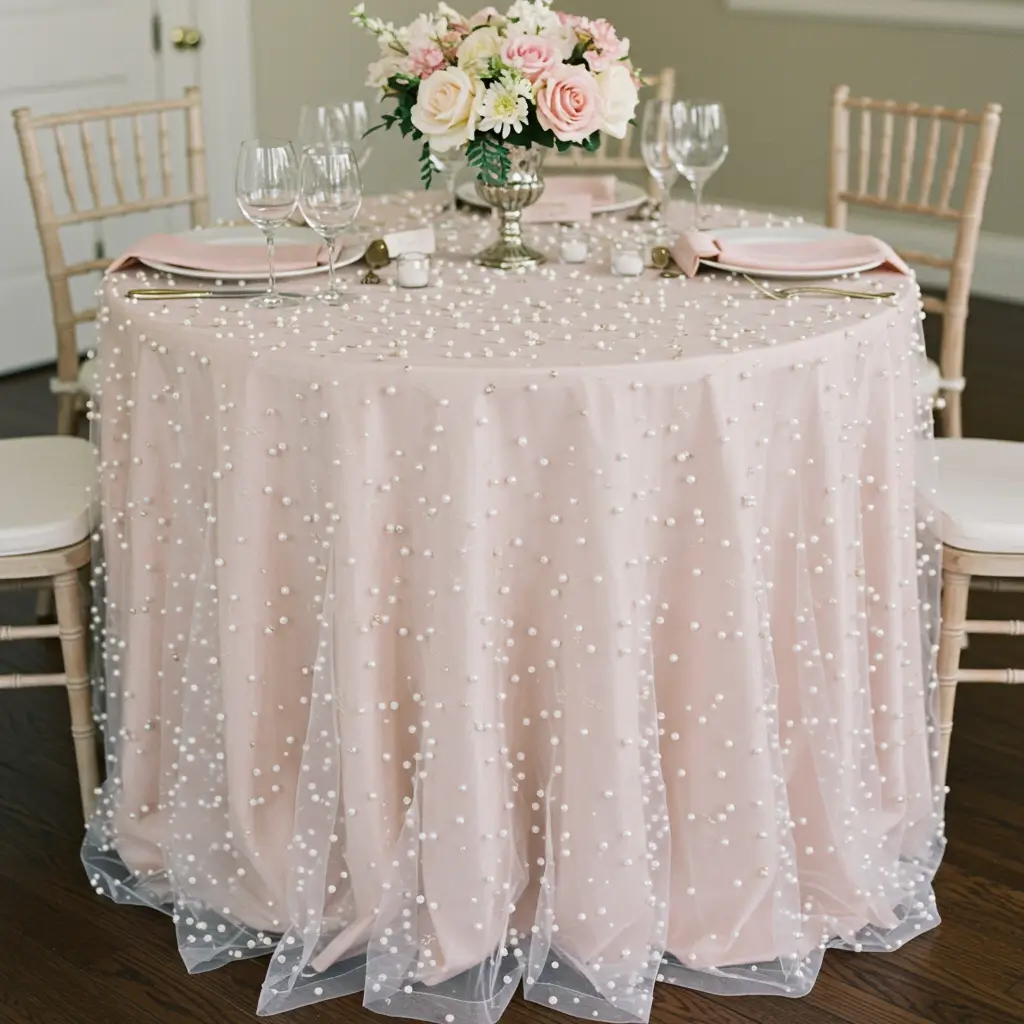 Pearl-Embellished Fabrics for Soft Glam