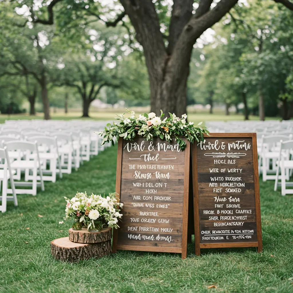 Personalized Signage with Wooden Boards
