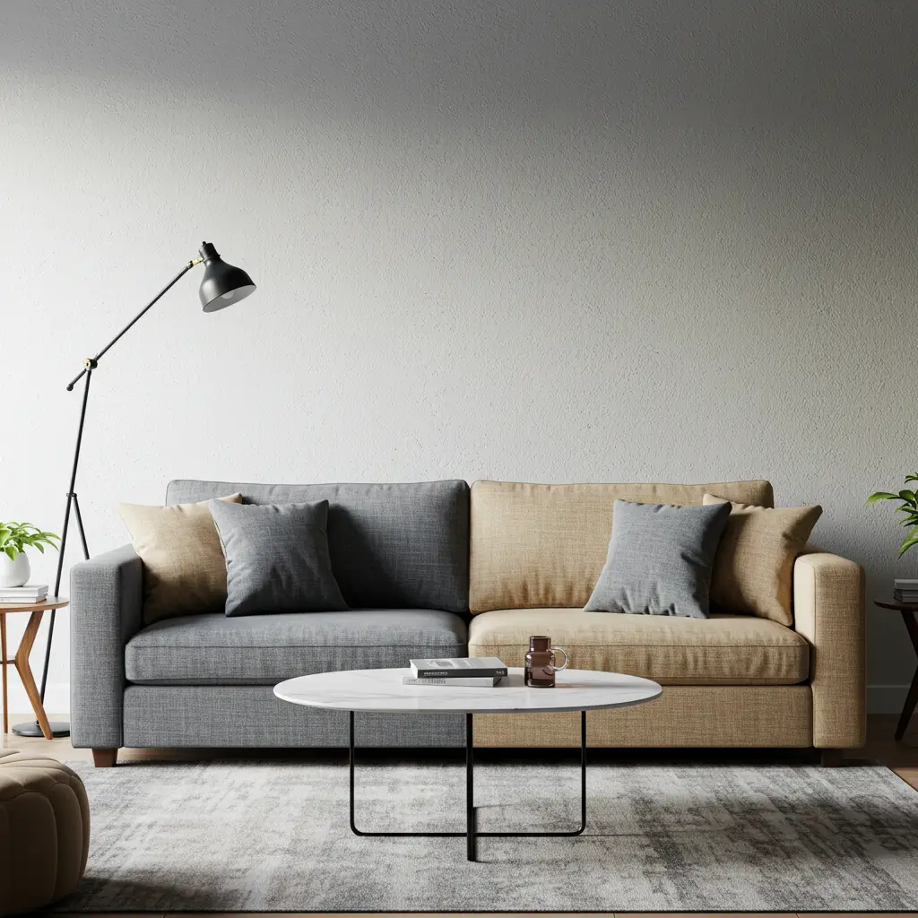 Petite Loveseat with Bold Textures