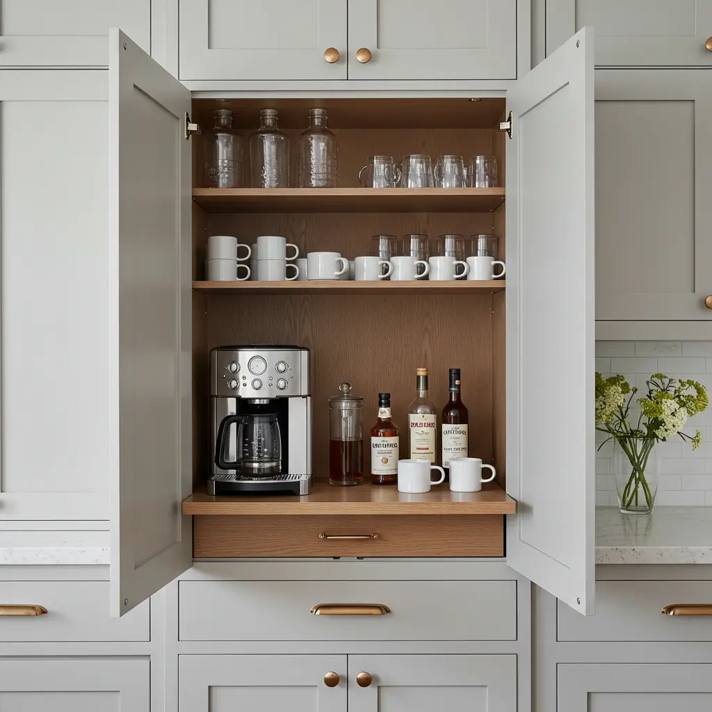 Recessed Cabinet Coffee Bar