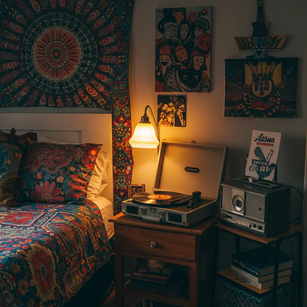 Record Player and Retro Tech Decor