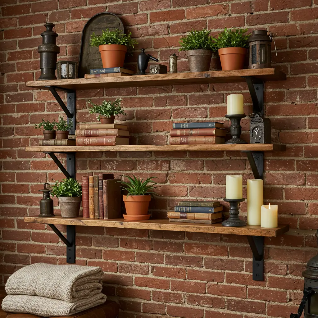 Rustic Shelving Function + Style = Win