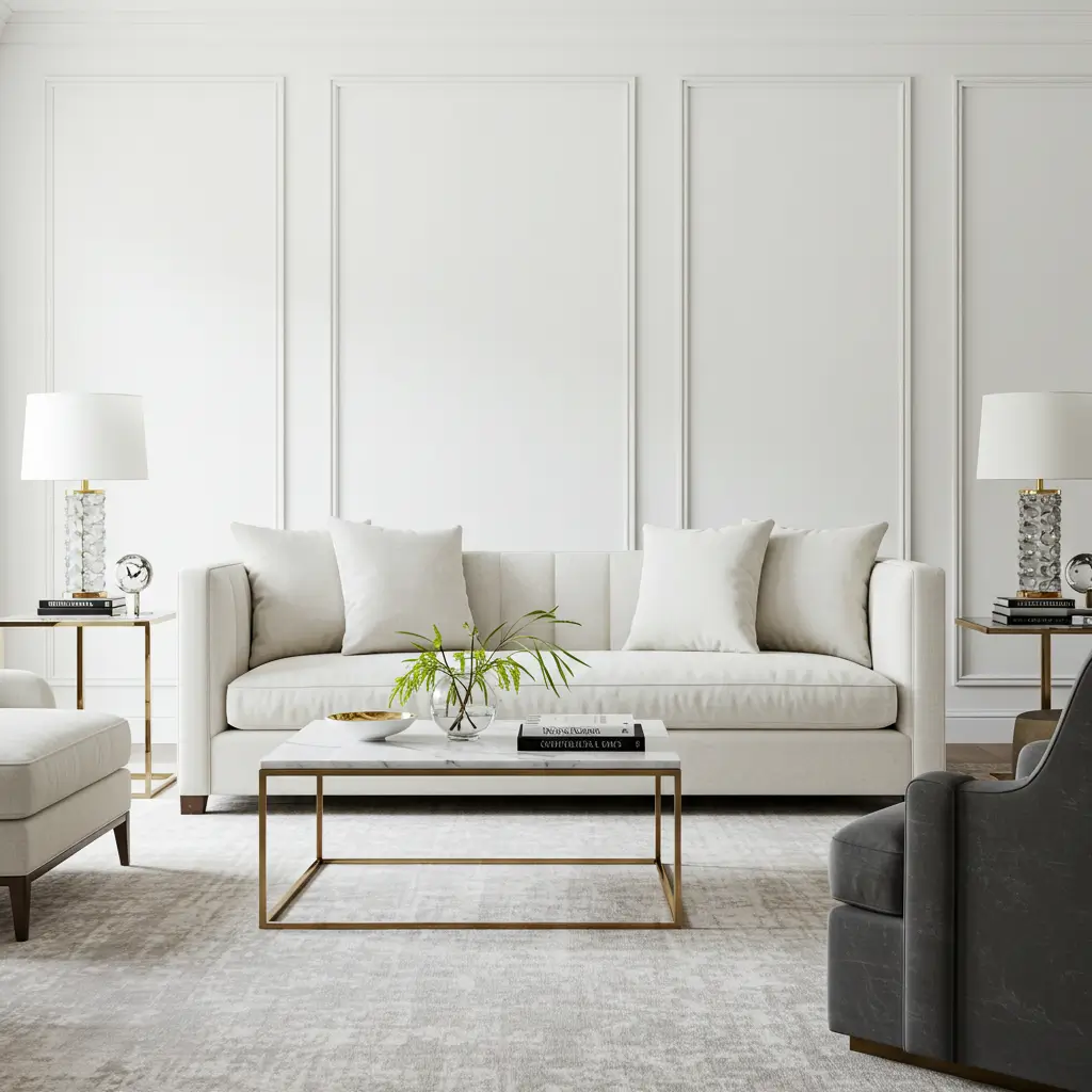 Sculptural Tuxedo Sofa