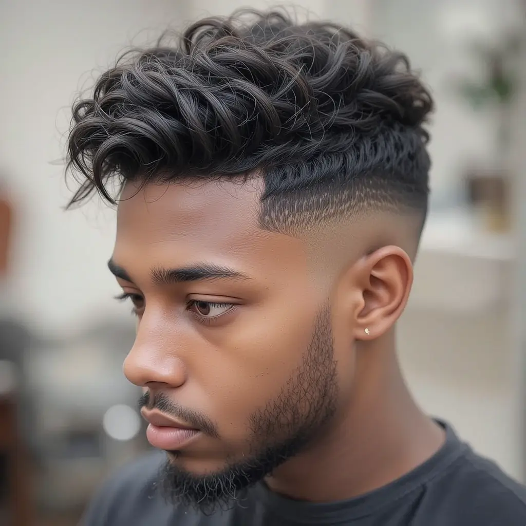 Shadow Fade with Coiled Curls