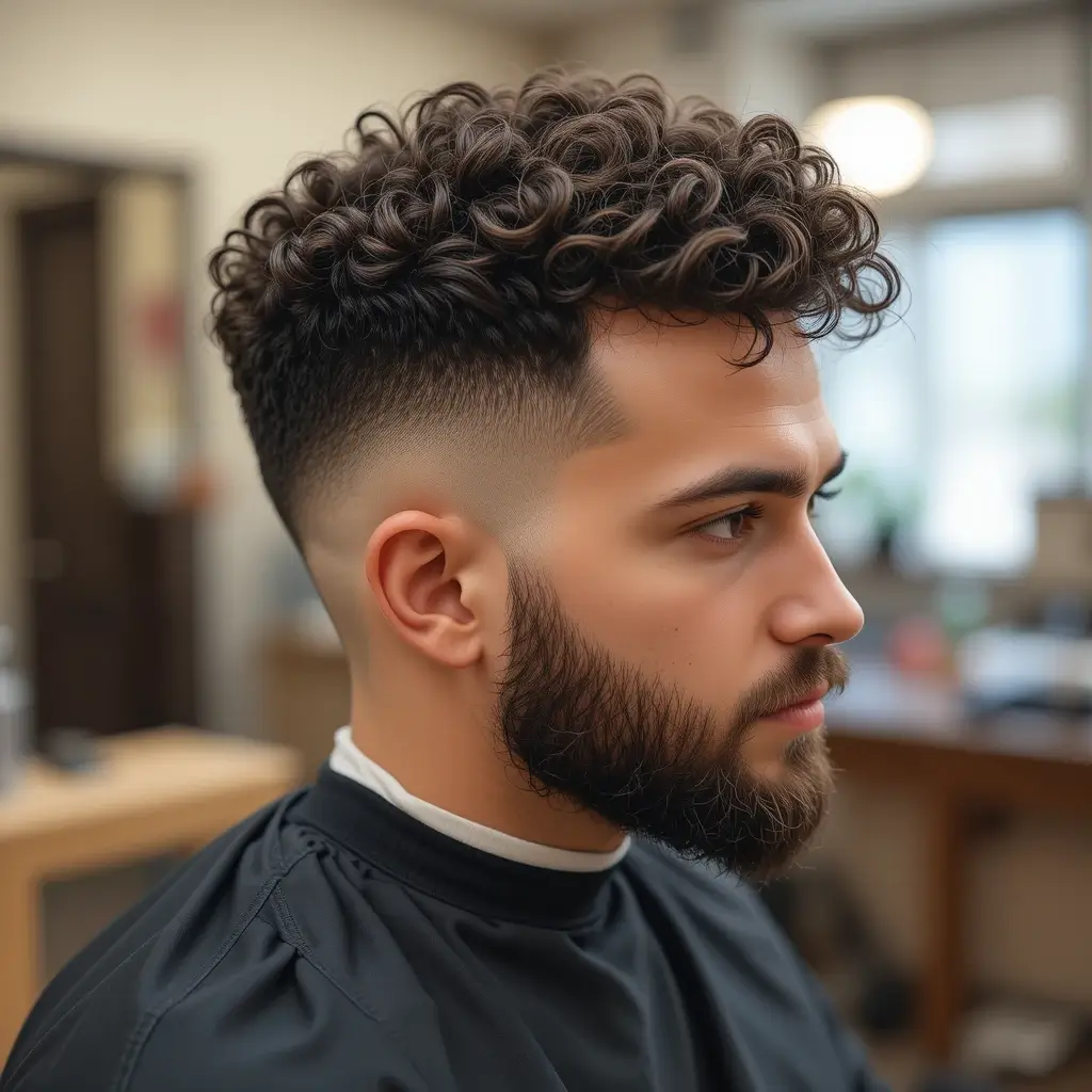 Shadow Fade with Natural Beard