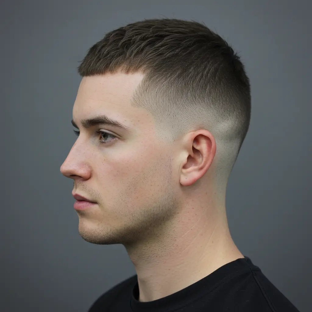 Skin Fade with Crew Cut