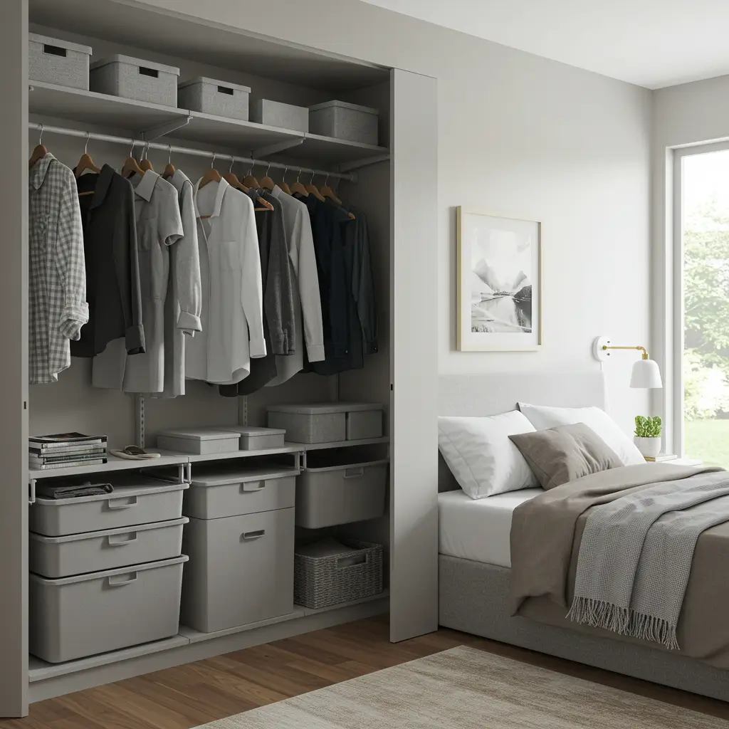 Skip the Dresser with a Closet Organizer