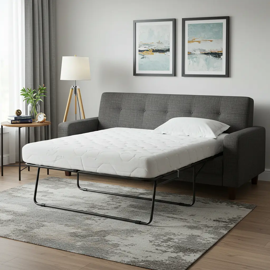 Sleeper Sofa with Memory Foam Mattress