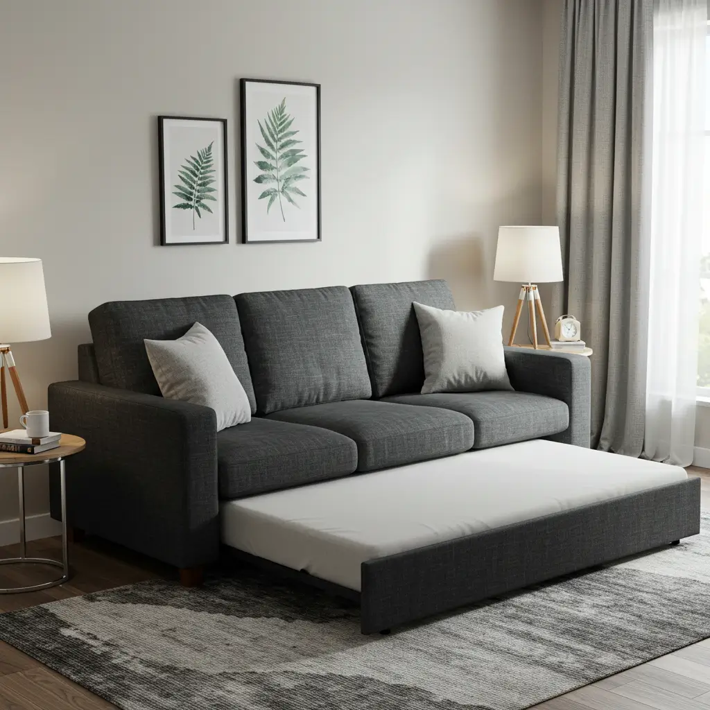 Sleeper Sofa with Pull-Out Trundle