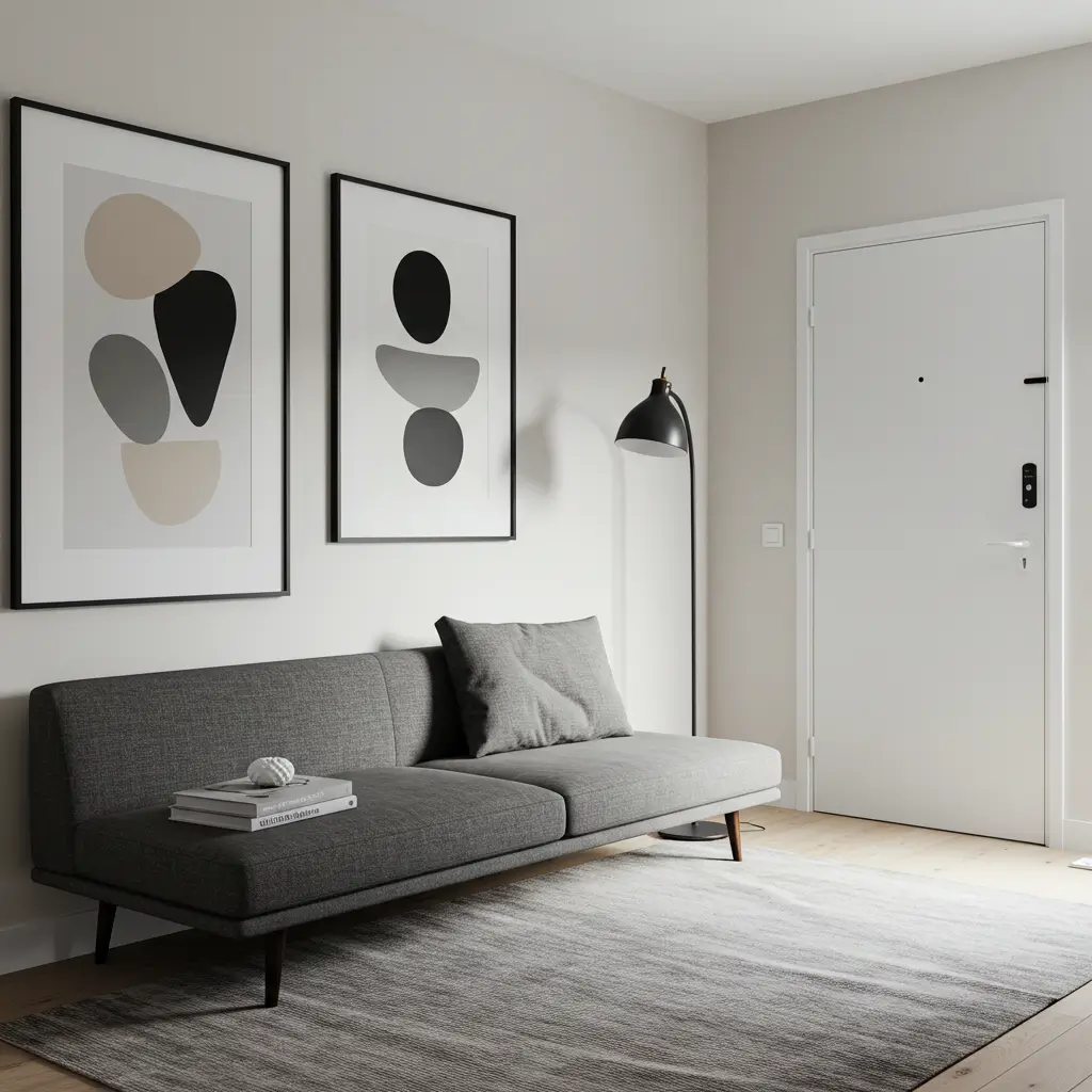 Slim Bench-Style Sofa for Entry Spaces