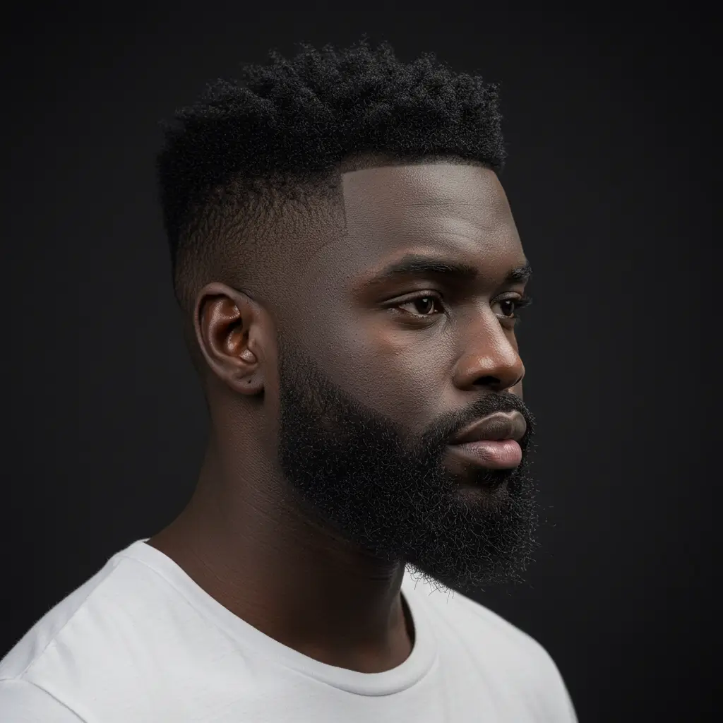 South of France Fade with Beard