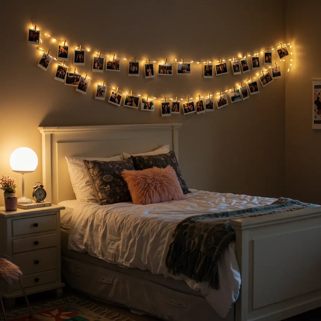  String Light Photo Display