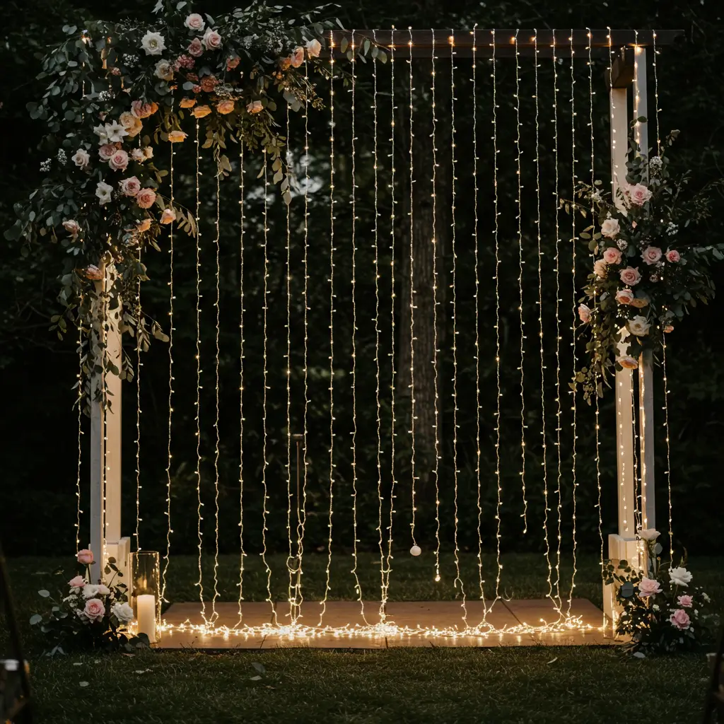 String Lights Curtain