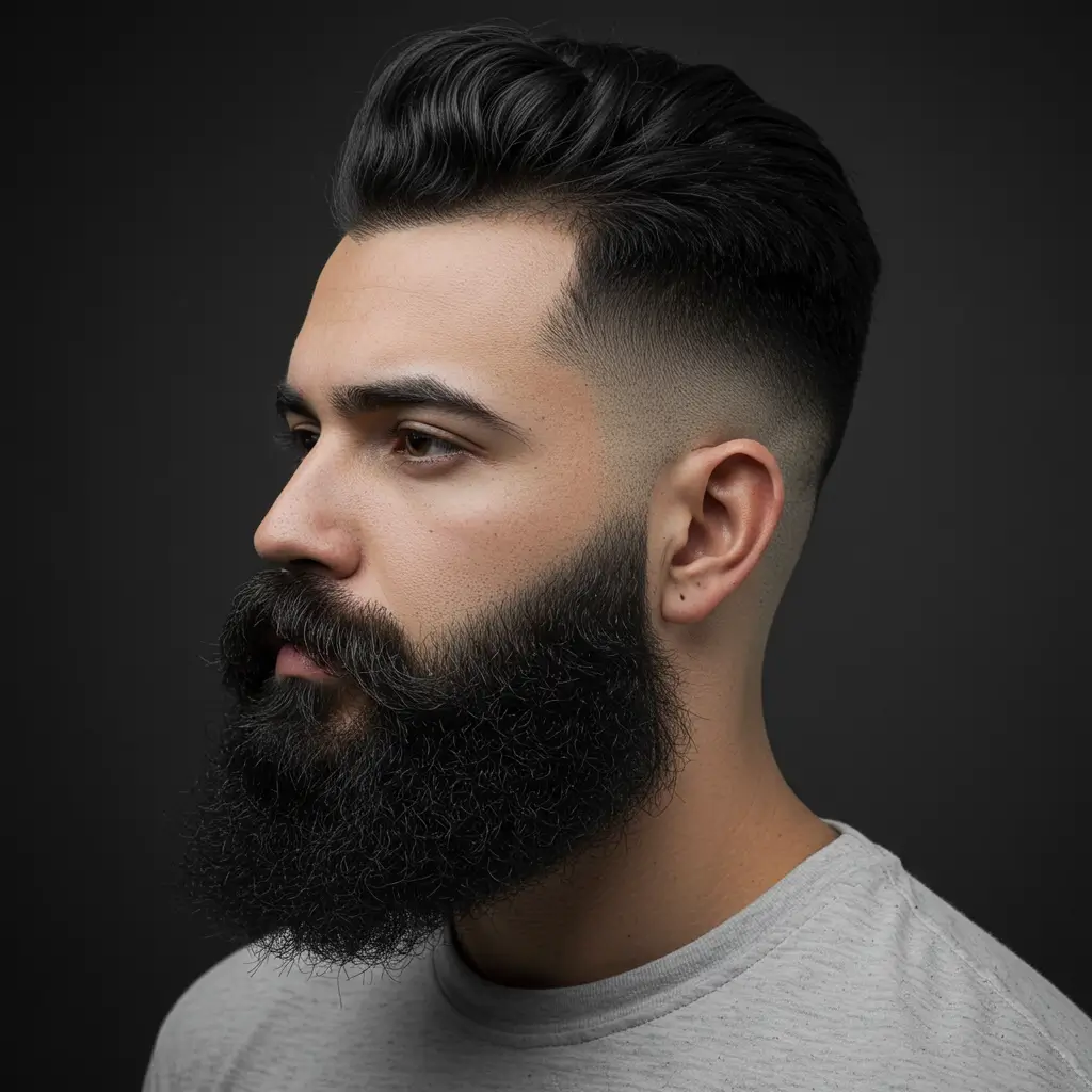 Taper Fade with Angular Beard