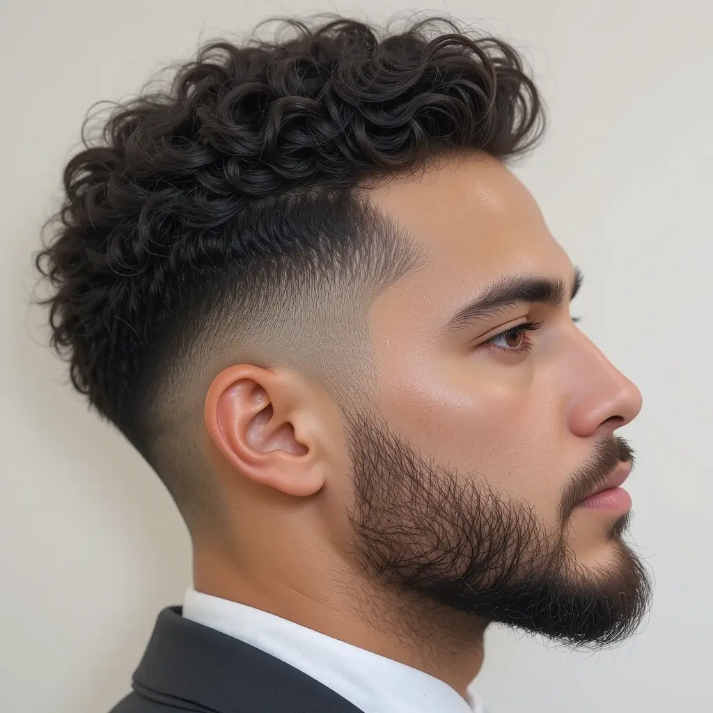Taper Fade with Short Beard