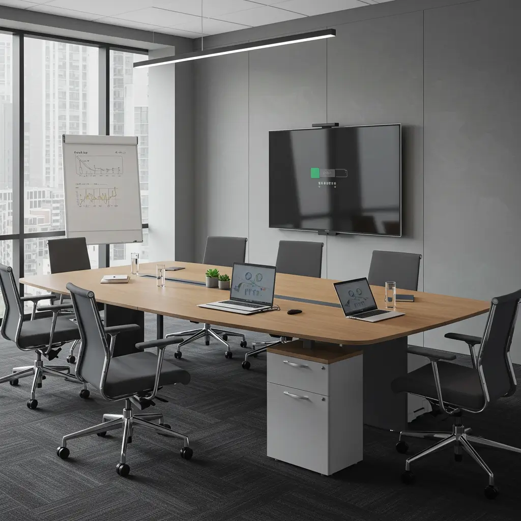 Tech-Integrated Conference Table