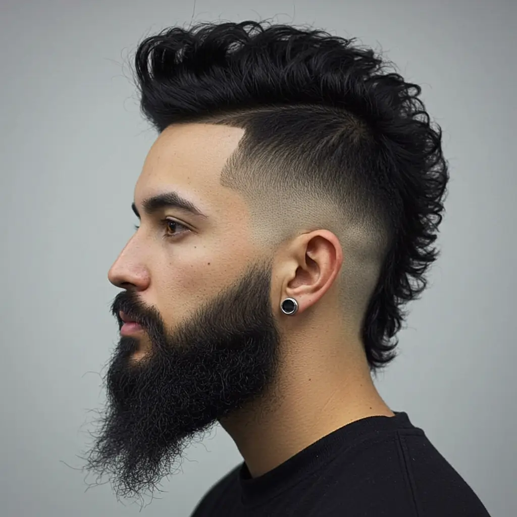 Textured Crop Fade with Short Beard