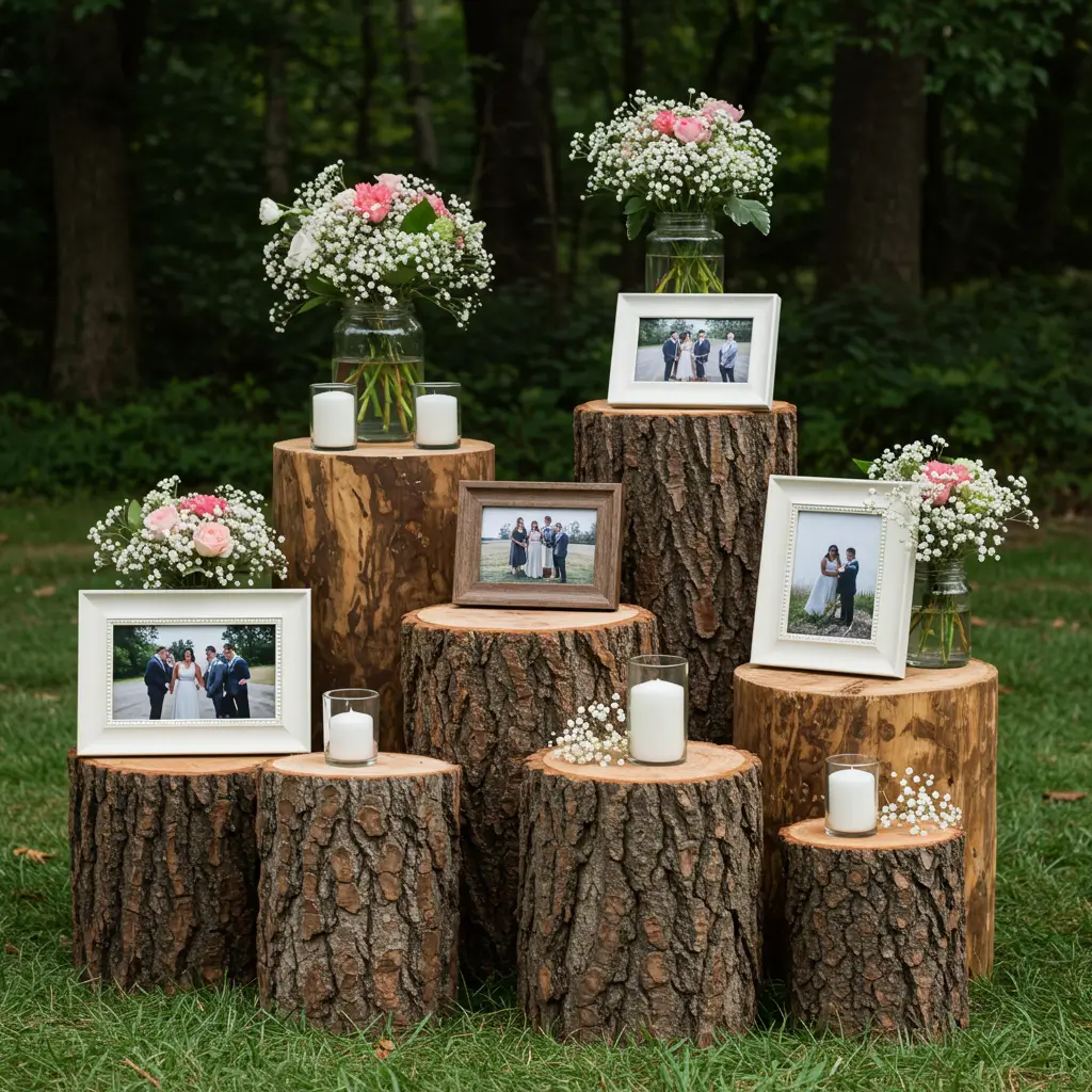 Tree Stump Display Stands