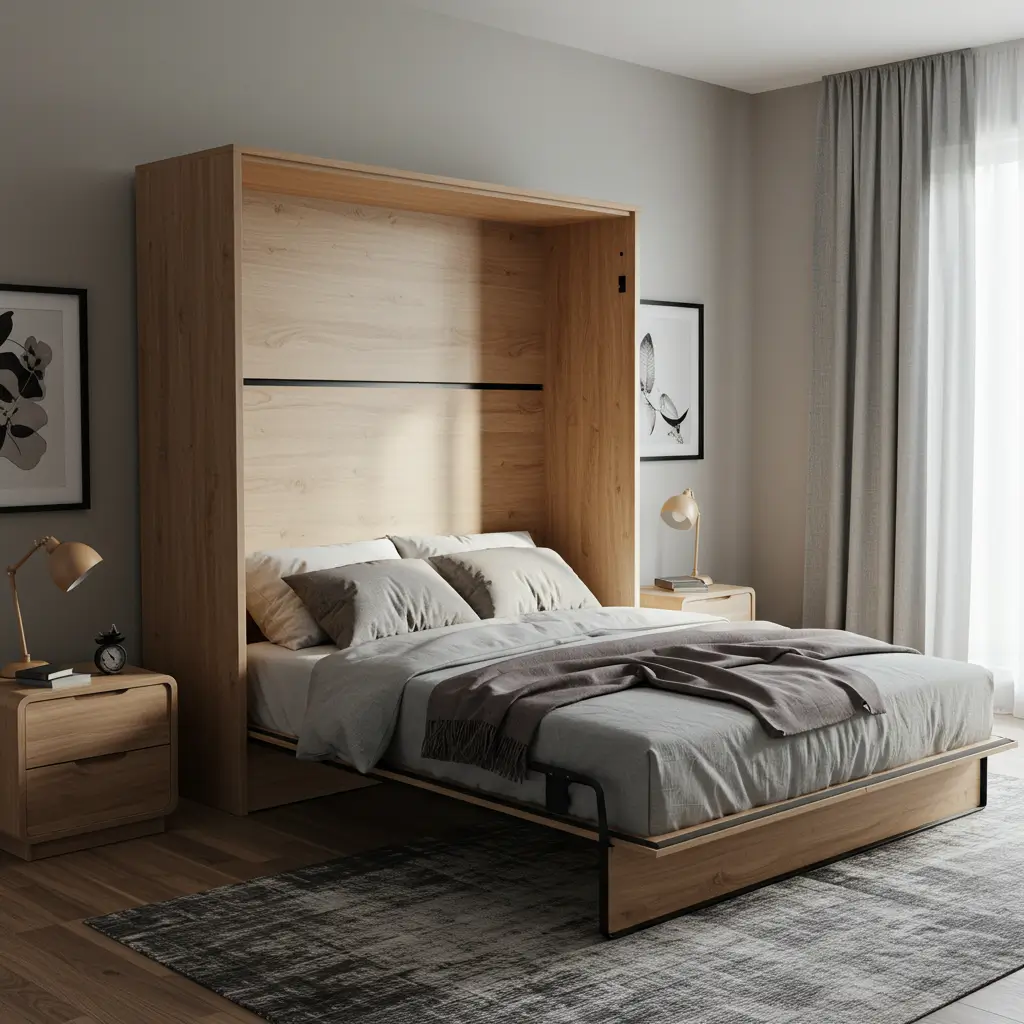Try a Murphy Bed with a Double Mattress