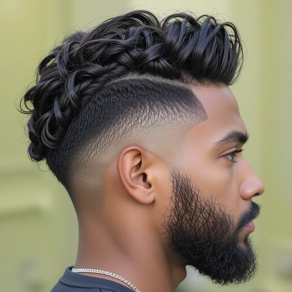 Twisted Fade with Tapered Beard