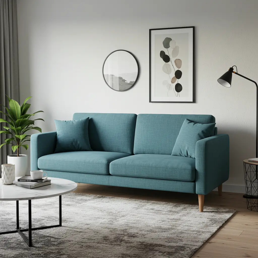 Two-Seater Sofa with Slim Armrests