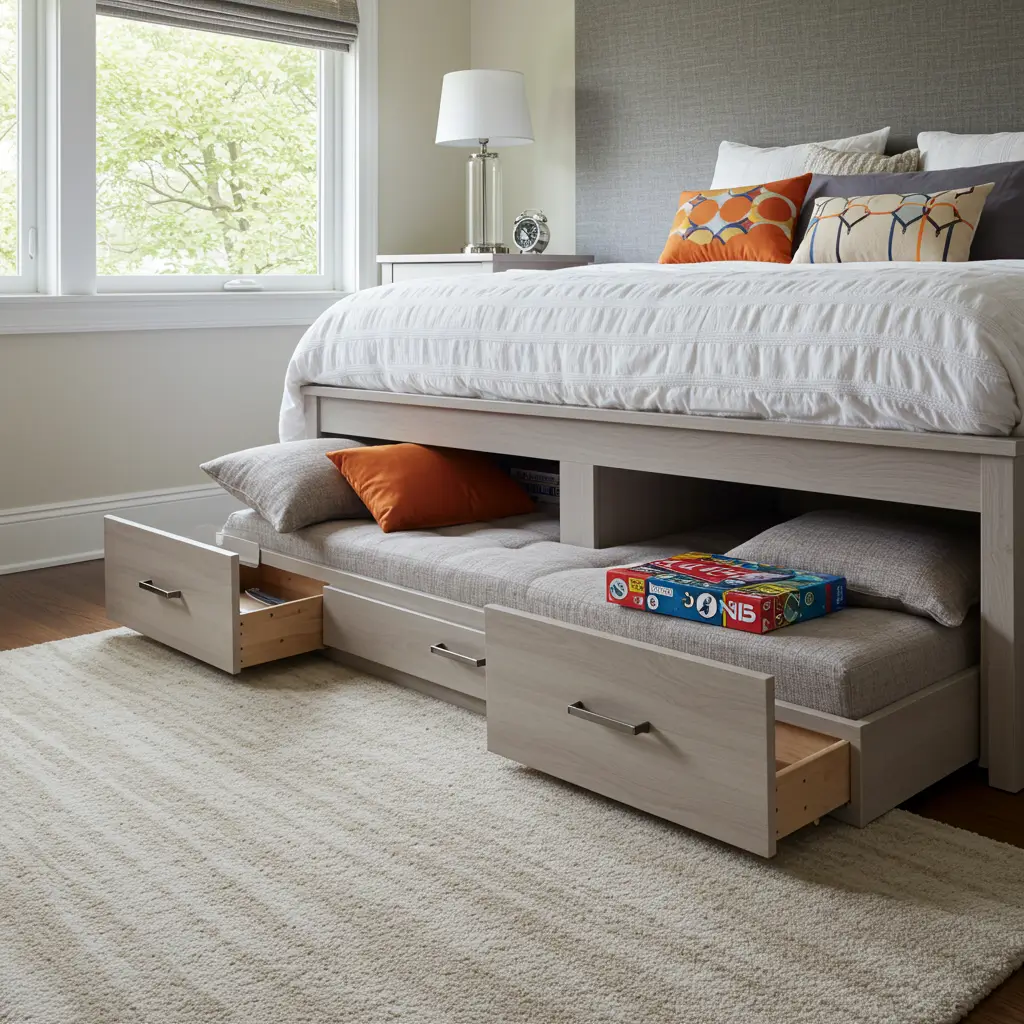 Under-Bed Storage Lounge Drawers