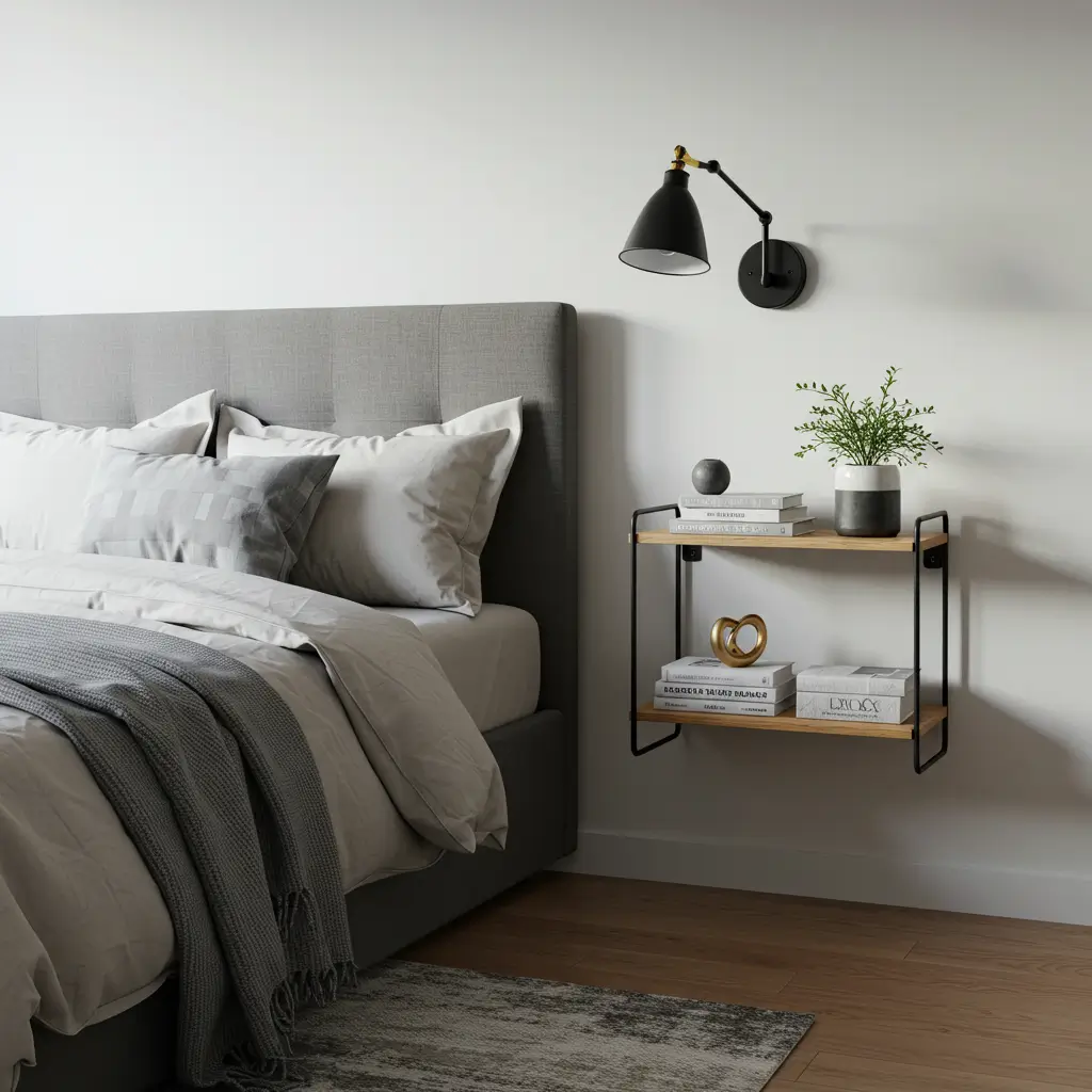 Use a Floating Shelf as a Nightstand