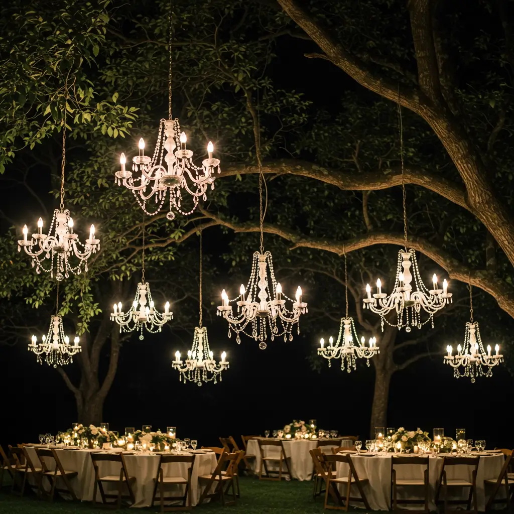 Vintage Chandelier Trees
