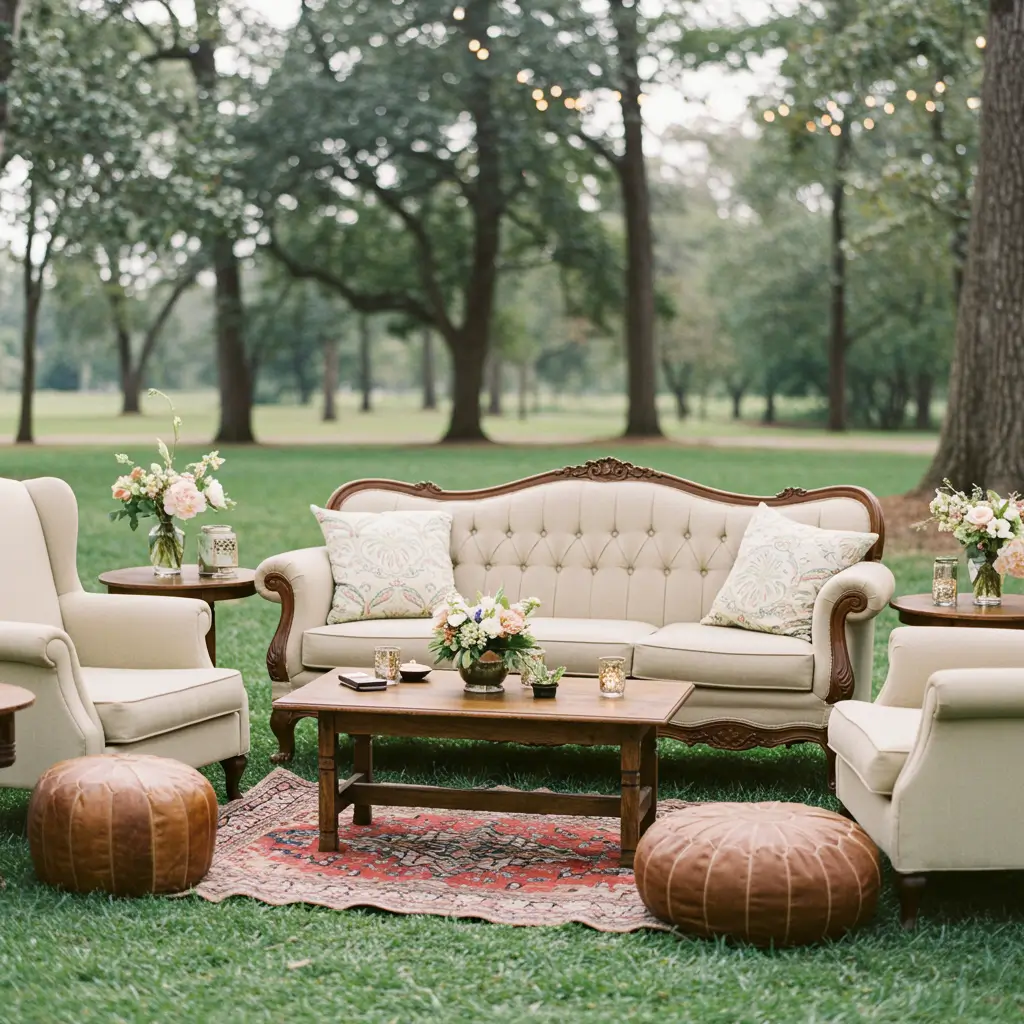 Vintage Furniture Lounge Area