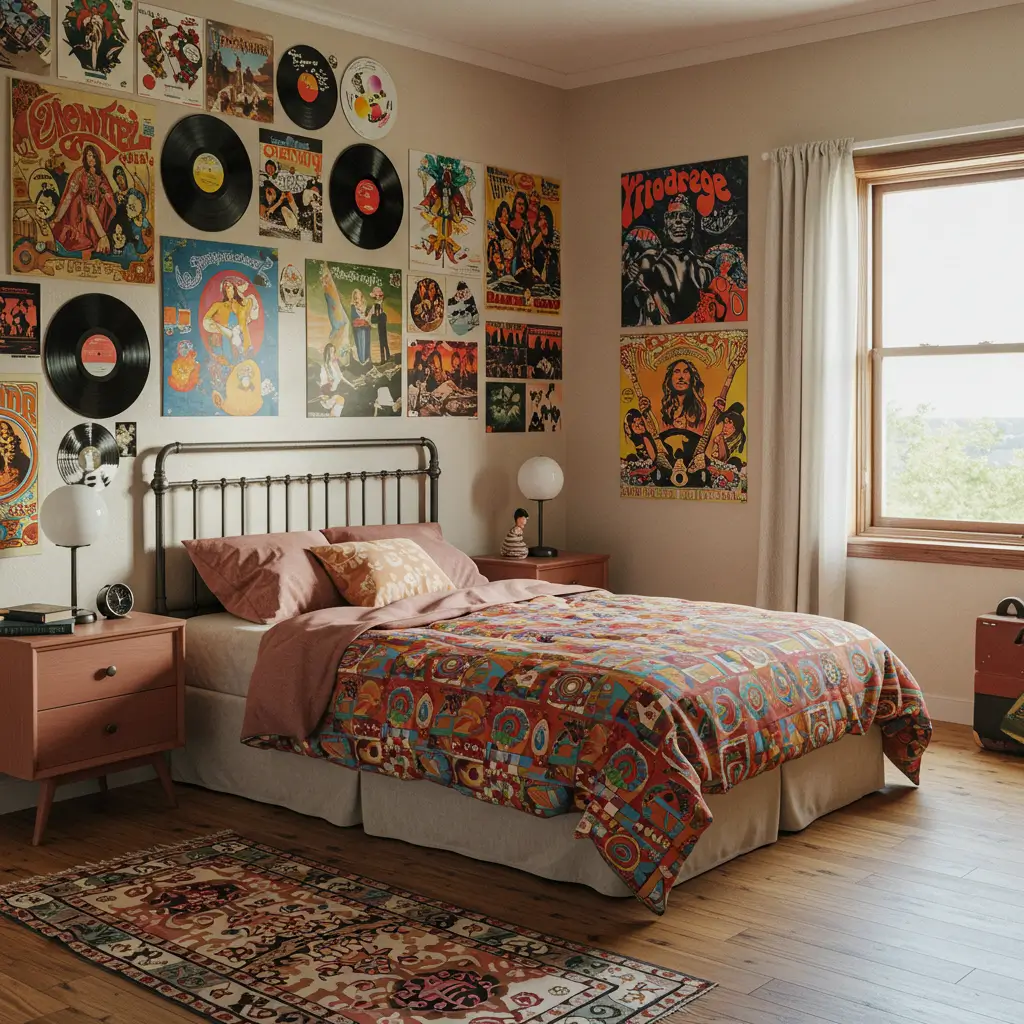 Vinyl Records and Vintage Posters