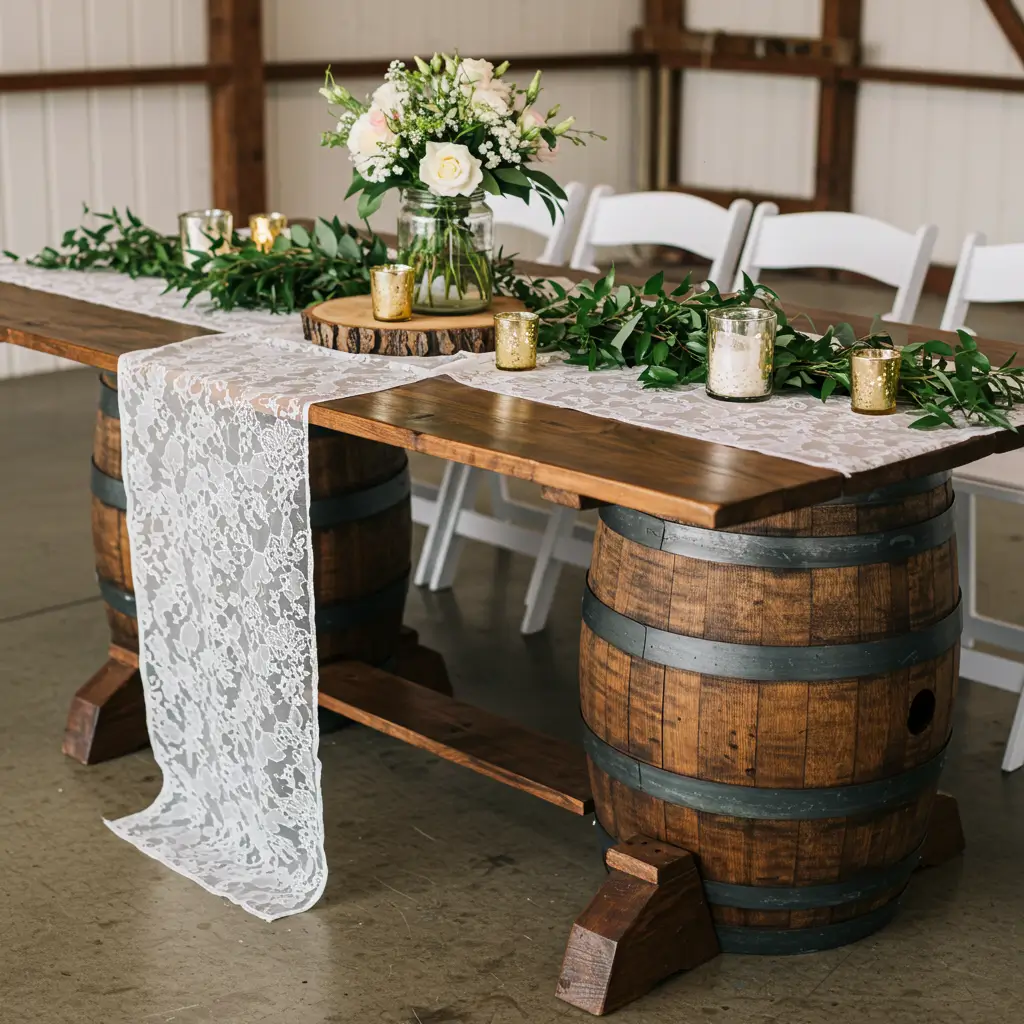 Whiskey Barrel Table Base
