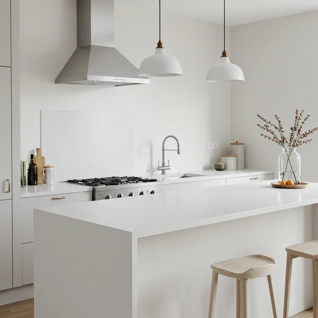 White Concrete for a Minimalist Look