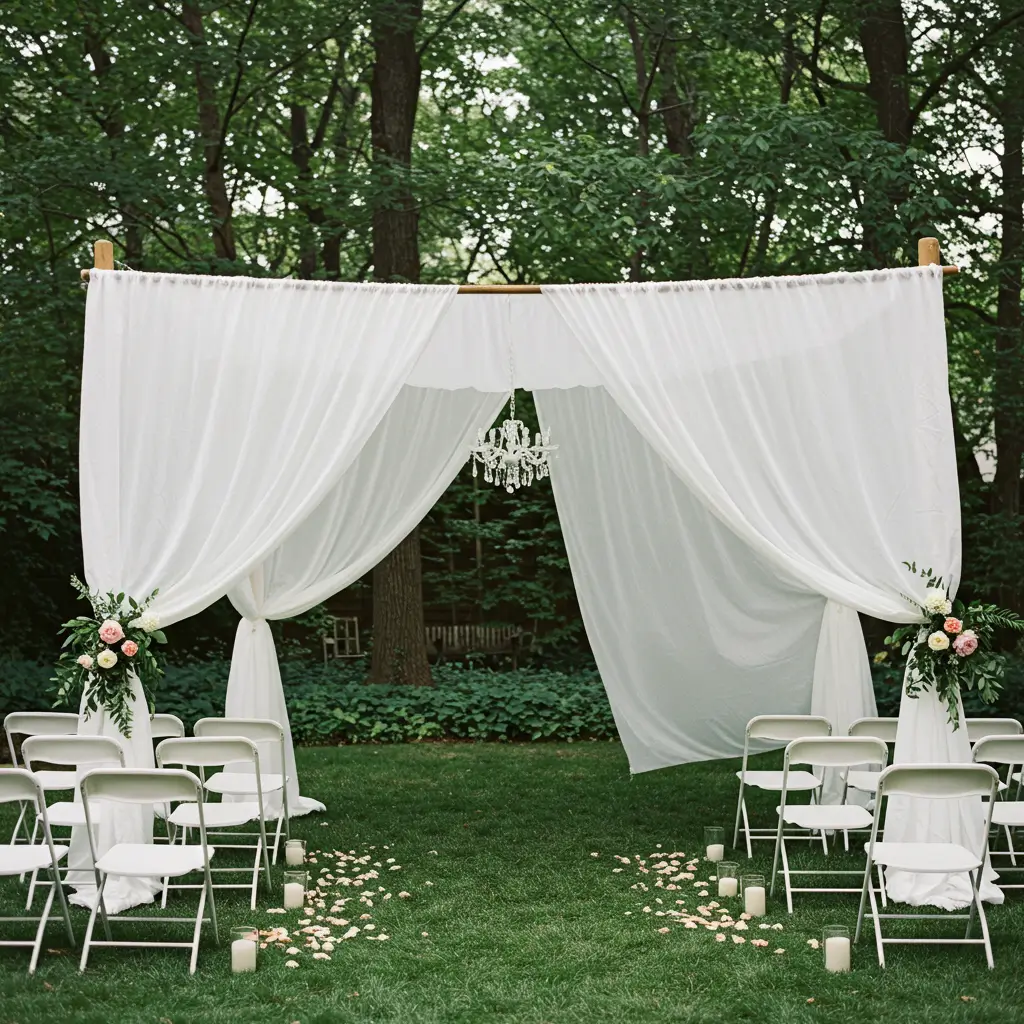 White Fabric Canopy