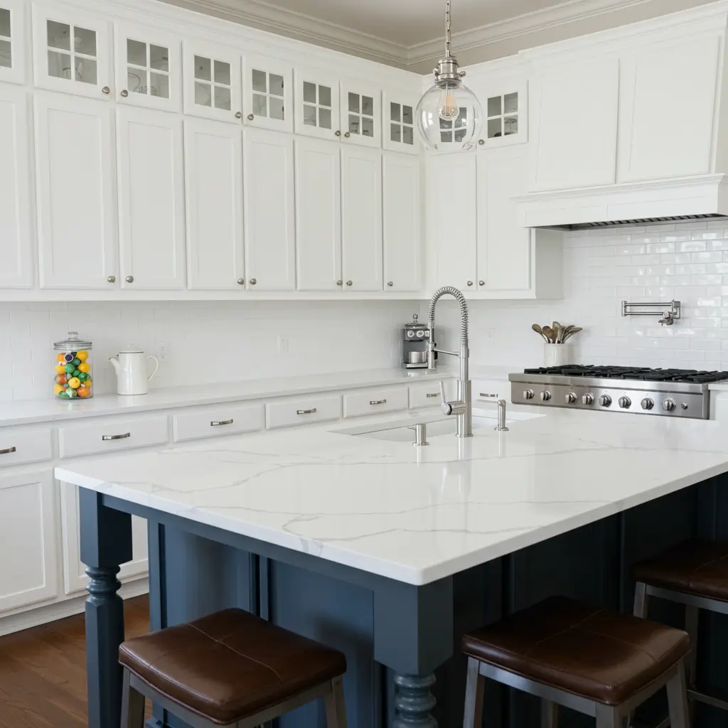 White Quartz for a Clean, Classic Look
