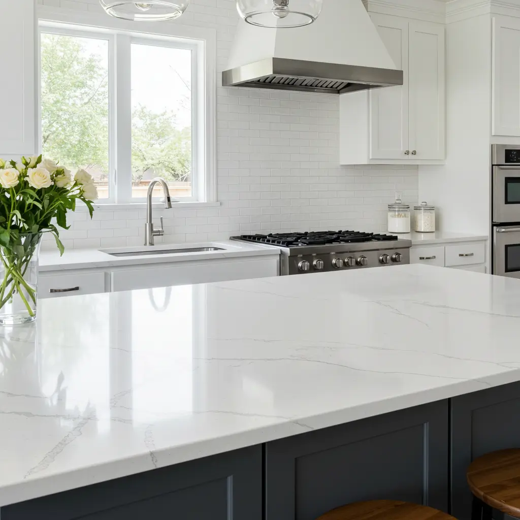 White Quartz for a Clean, Classic Look