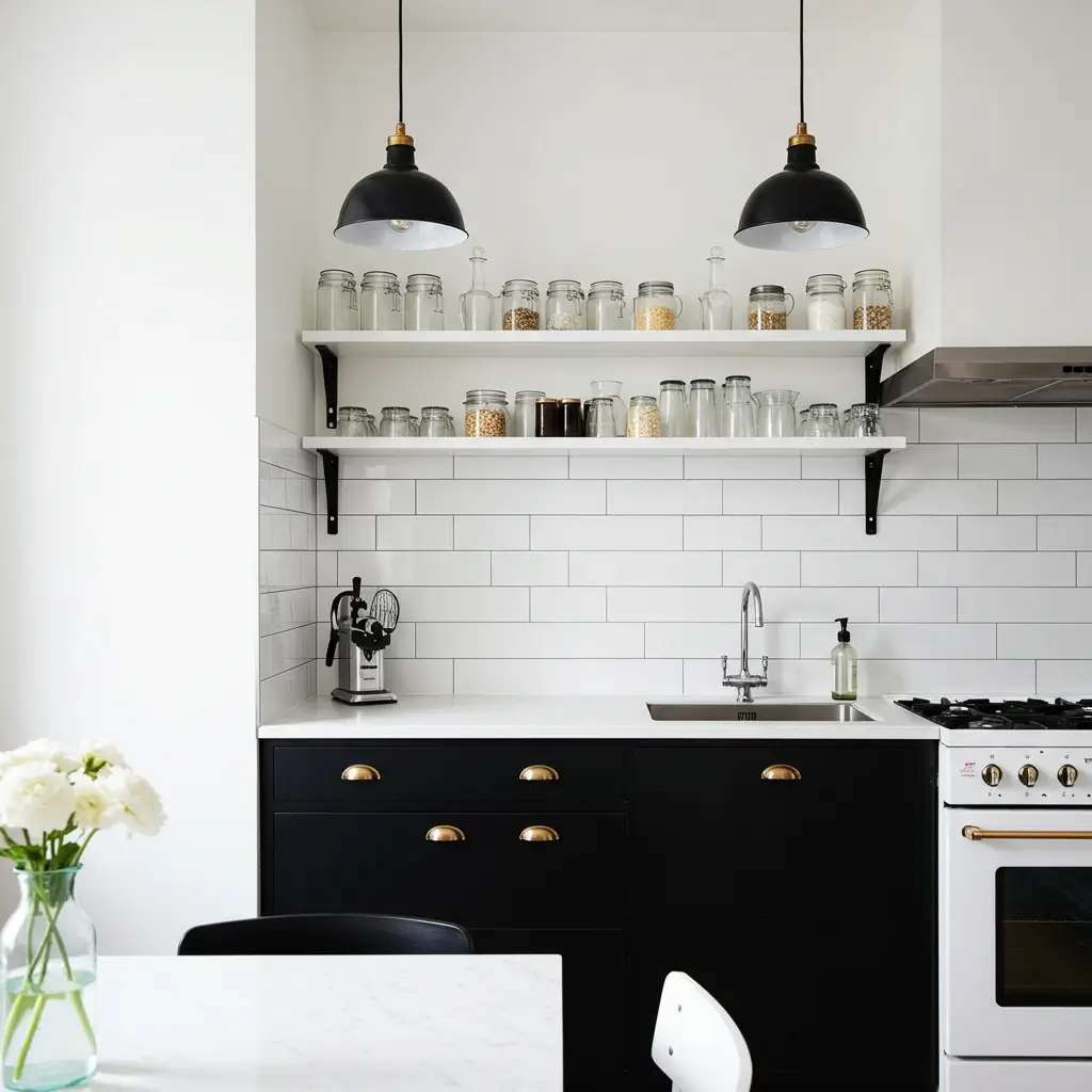 White Walls and Black Accents