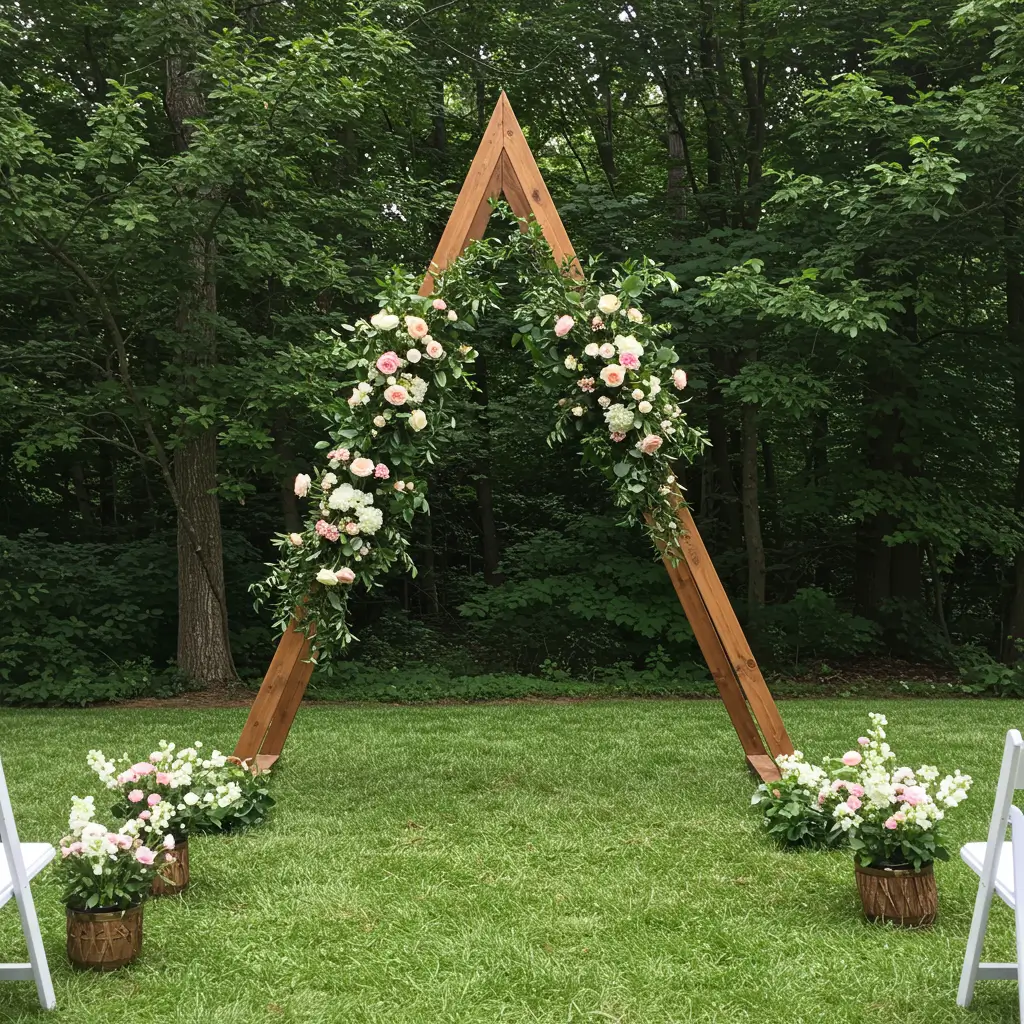 Wooden Triangle Arch