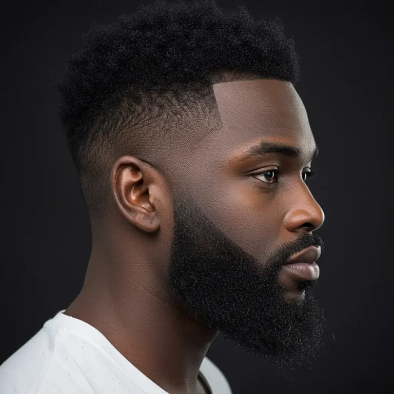 fade haircut mens black